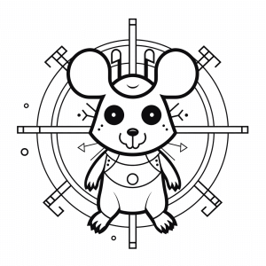 Acrobatics - Acrobatics mouse coloring page