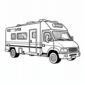 Ambulance in action - Ambulance coloring picture for children