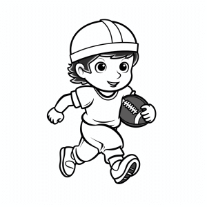 American Football - American football coloring adventure for kids