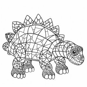 Ankylosaurus - Ankylosaurus coloring page