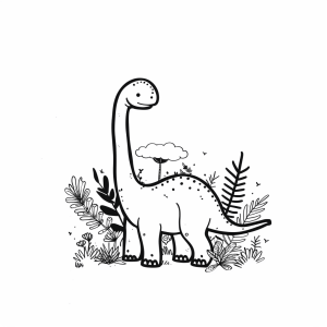 Apatosaurus - Apatosaurus dinosaur coloring picture