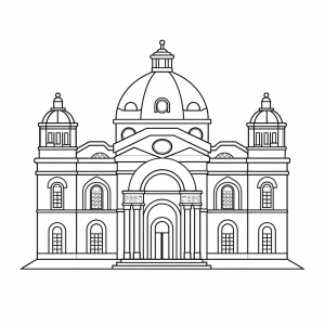 Architect - Architecture coloring picture for kids