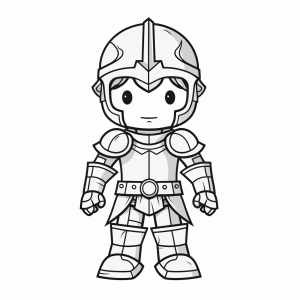 Armor - Knightly hero armor to color in