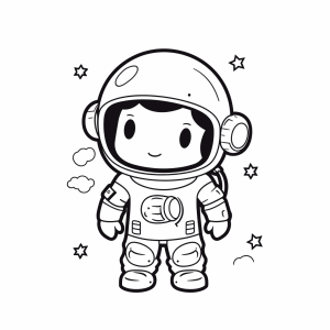 Astronaut - Astronaut to color in