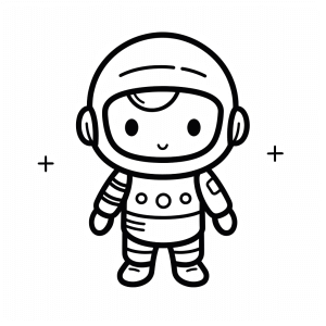 Astronaut - Space adventurer coloring page