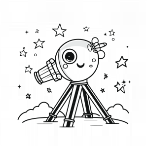 Astronomy - Astronomy Adventure Coloring Page