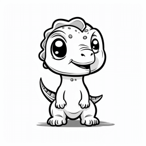 Baby dinosaur - Baby dinosaur coloring picture: A journey into the past