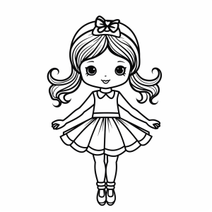 Ballerina - Discover the elegance of ballet with our ballerina coloring picture