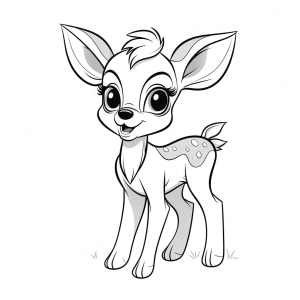 Bambi - Bambi coloring page for children