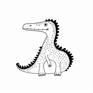 Baryonyx - Baryonyx dinosaur coloring page