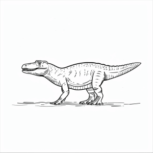 Baryonyx - Baryonyx dinosaur coloring page