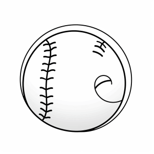 Baseball - Baseball drawing: Creative drawing fun