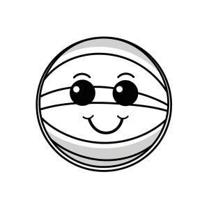 Basketball - Cheerful basketball coloring fun