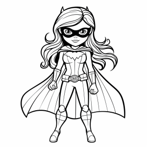 Batgirl - Batgirl coloring page for kids