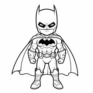 Batman - Batman hero adventure coloring page