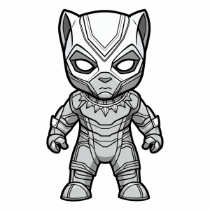 Black Panther - Heroes Panther coloring page