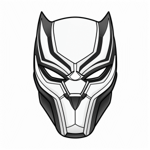 Black Panther - Black Panther hero mask for children