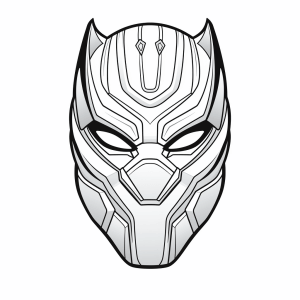 Black Panther - Children's panther hero mask