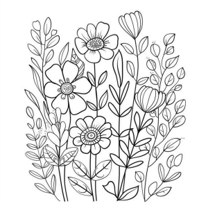 Blossom - Blooming garden: a coloring experience for children