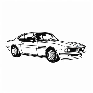 BMW - Classic sports car coloring page