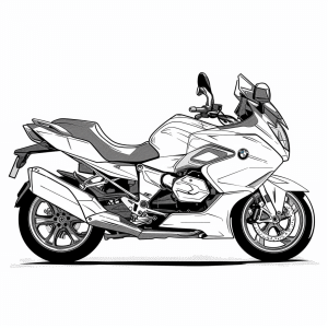 BMW K 1600 GT - BMW K 1600 GT Motorcycle coloring page