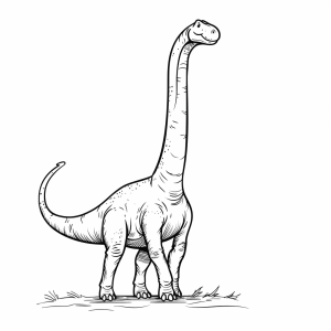 Brachiosaurus - Brachiosaurus coloring picture for kids