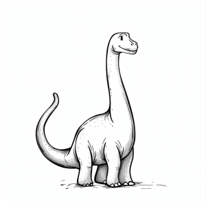 Brachiosaurus - Brachiosaurus coloring experience for children