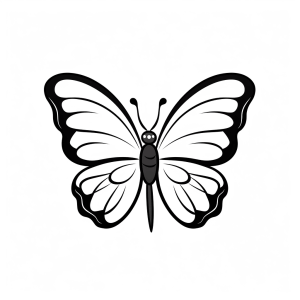 Butterfly - Butterfly drawing for coloring