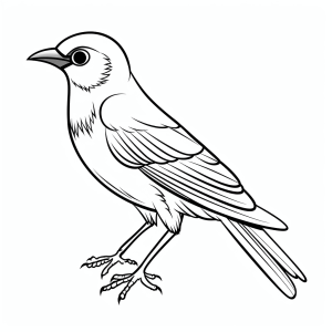 Canary - Canary drawing for children