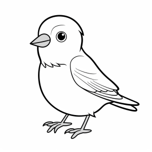 Canary - Canary coloring drawing