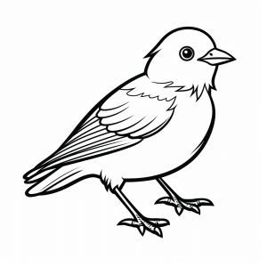 Canary - Canary coloring picture for creative fun