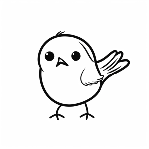 Canary - Canary drawing for children