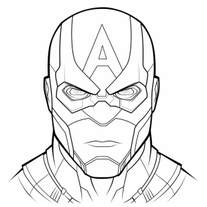 Captain America - Superhero face art for young adventurers