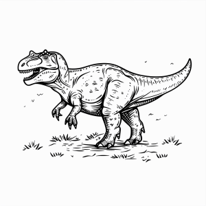 Carnotaurus - Carnotaurus dinosaur coloring picture