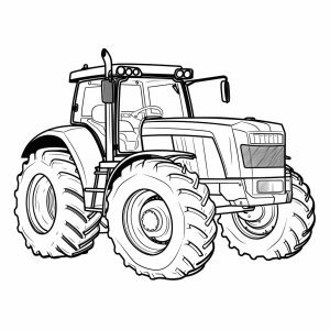 CaseIH - Tractor coloring picture for children