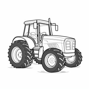 CaseIH - Tractor coloring page to print