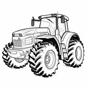 CaseIH - Agricultural machinery tractor coloring page