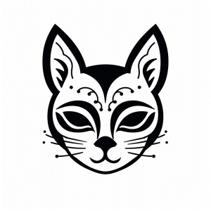 Cats - Cat make-up template for children's parties