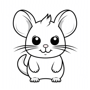 Chinchilla - Chinchilla drawing to color in