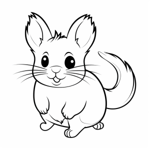 Chinchilla - Chinchilla drawing to color in