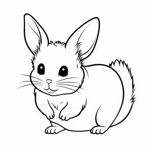 Chinchilla - Chinchilla drawing to color in