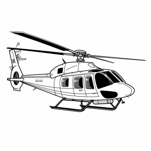 Chopper - Helicopter coloring page - Flying fantasy