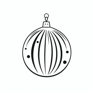 Christmas tree bauble - Christmas coloring fun: Christmas tree ball