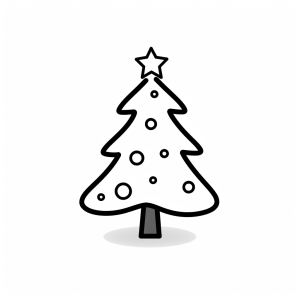 Christmas tree - Christmas tree drawing for children