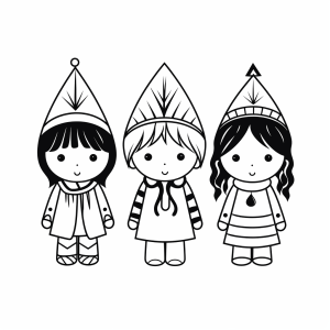 Circus costumes - Circus costumes to color in