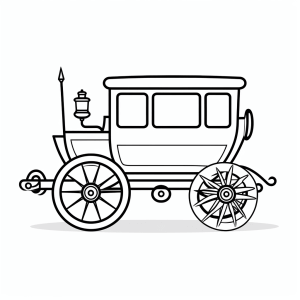 Circus wagon - Circus wagon coloring page for children