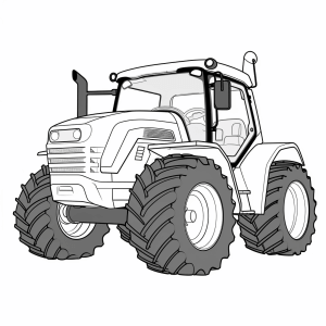 Claas - Tractor coloring page for kids