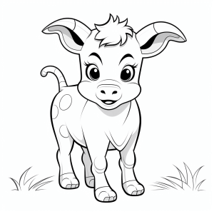 Clarabelle Cow - Coloring page Klarabella Cow: Farm fun for children