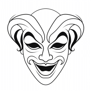 Clown - Clown face template - fun for kids at any party