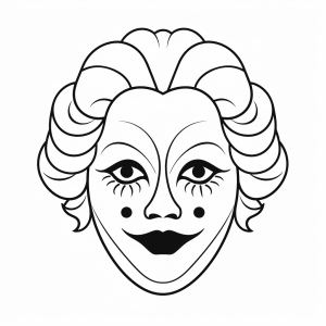 Clown - Funny clown face mask to design yourself